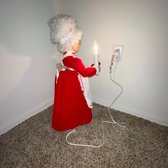 Vintage Santas Pride Animated Collectible Mrs Claus Light Motion Glasses 24" - Picture 8 of 11